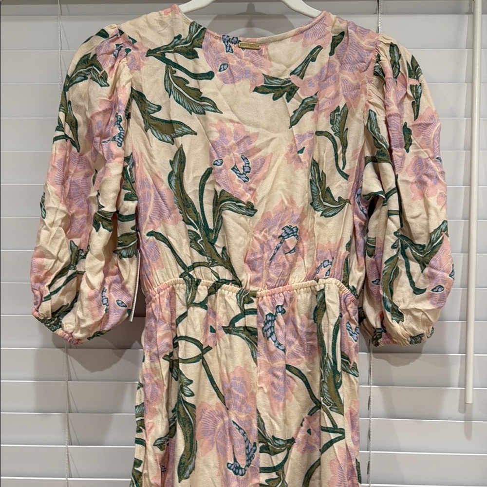 Billabong Night Fall Dress with Puff Sleeves - Picture 8 of 9